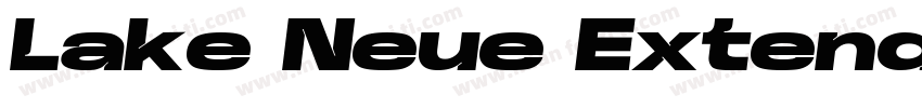 Lake Neue Extend bl字体转换